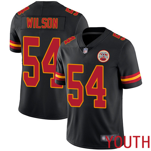 Youth Kansas City Chiefs #54 Wilson Damien Limited Black Rush Vapor Untouchable Nike NFL Jersey